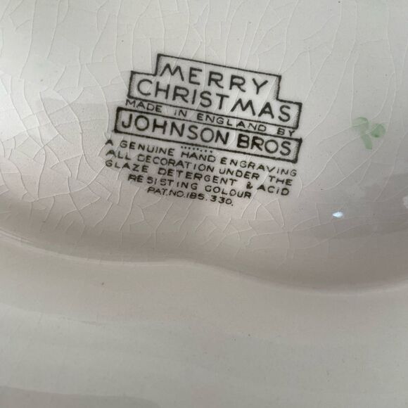 Johnson Bros Vintage Christmas Tree Platters x 2 - Picture 8 of 14